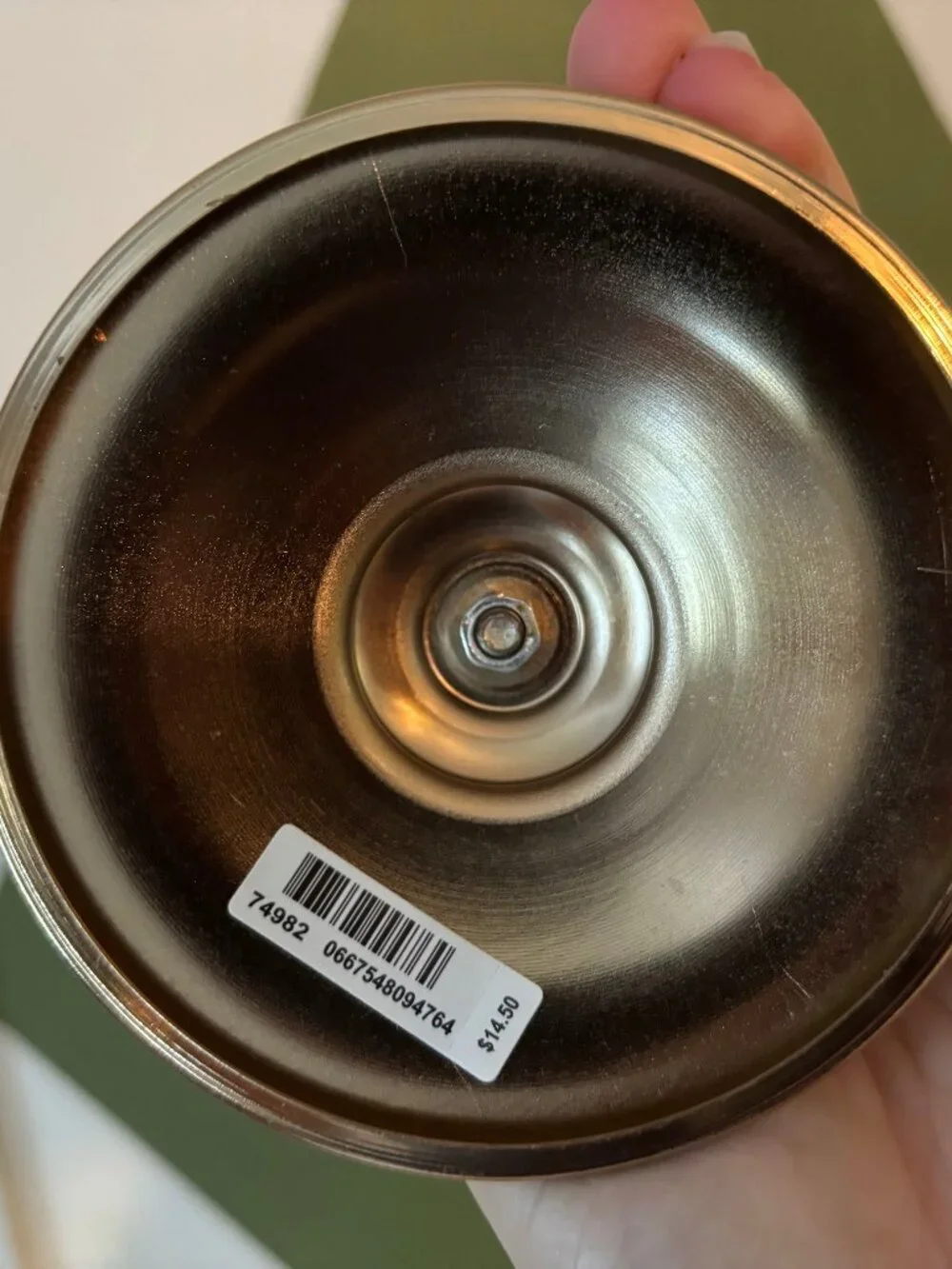 NWT! Bath & Body Works White/Gold Birch Leaves Candle Holder